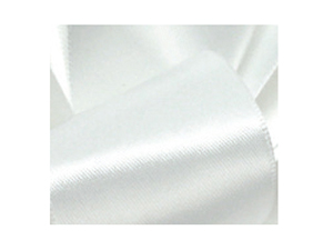 White Double Faced Satin Ribbon, 1-1/2x50 Yards