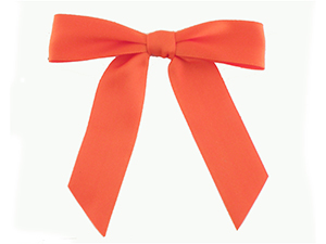 Wedding and Valentine Days Decoration Orange Christmas Ribbon Bows Flower  Edge Butterfly Pull Bows - China Ribbon and Pull Bow price